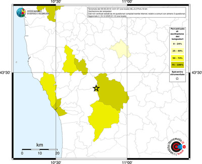 Mappa territorio comunale con almeno 3 questionari