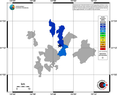Mappa EMS - territori comuni