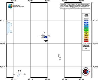 Mappa EMS - territori località
