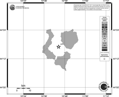 Mappa EMS - territori comuni