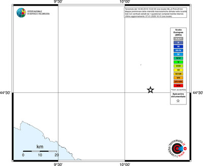 Mappa EMS - territori località