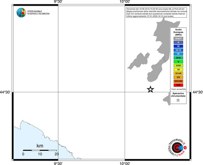 Mappa EMS - territori comuni
