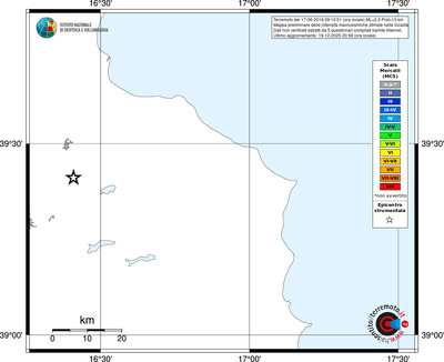 Mappa MCS - territori località