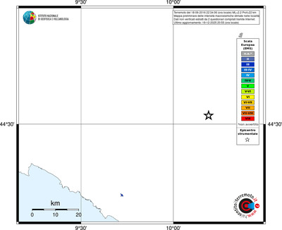Mappa EMS - territori località