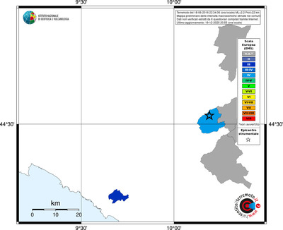 Mappa EMS - territori comuni