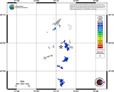 Mappa EMS - territori località