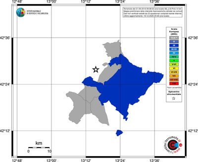 Mappa EMS - territori comuni