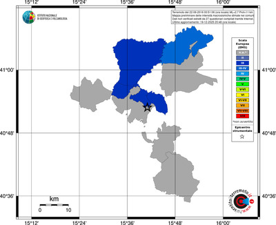 Mappa EMS - territori comuni
