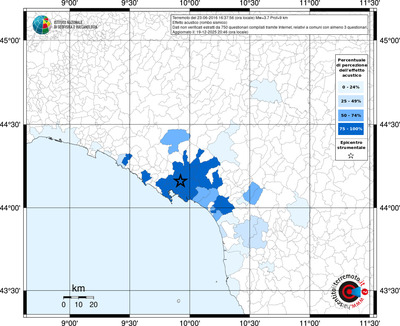 Mappa territorio comunale con almeno 3 questionari