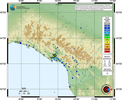 Mappa EMS - località