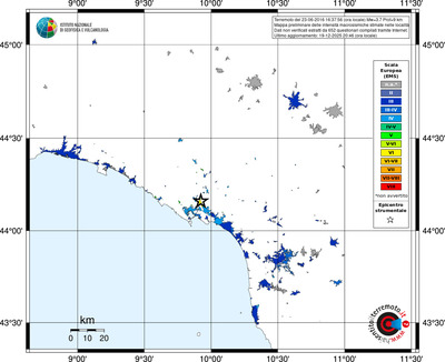Mappa EMS - territori località