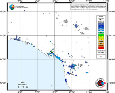 Mappa MCS - territori località