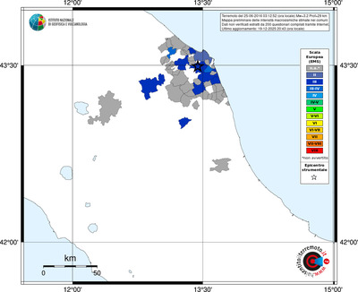 Mappa EMS - territori comuni