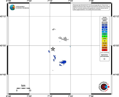 Mappa EMS - territori località