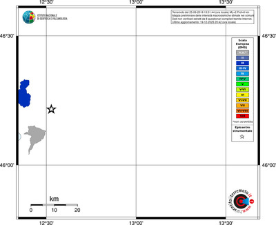 Mappa EMS - territori comuni