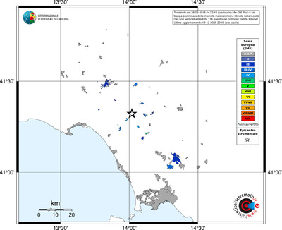 Mappa EMS - territori località