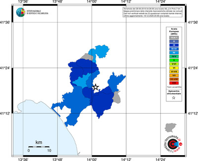 Mappa EMS - territori comuni