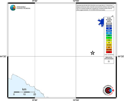 Mappa EMS - territori località