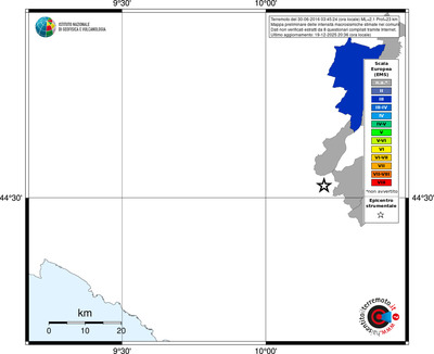 Mappa EMS - territori comuni