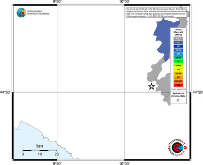 Mappa MCS - territori comuni