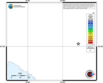 Mappa EMS - territori località
