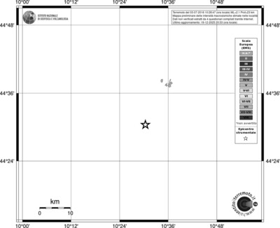 Mappa EMS - territori località