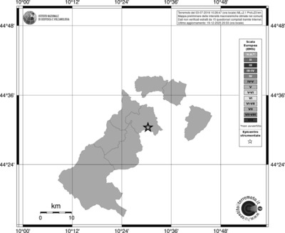 Mappa EMS - territori comuni