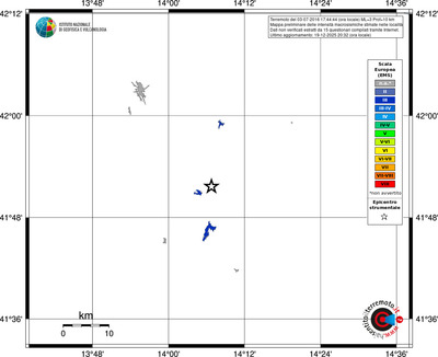 Mappa EMS - territori località