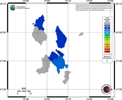 Mappa EMS - territori comuni