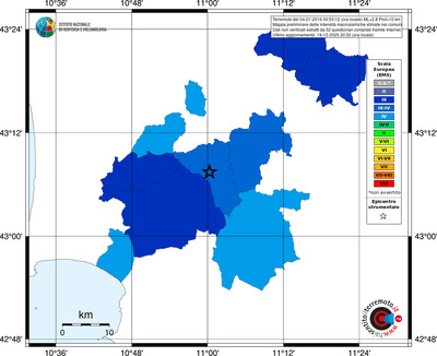 Mappa EMS - territori comuni