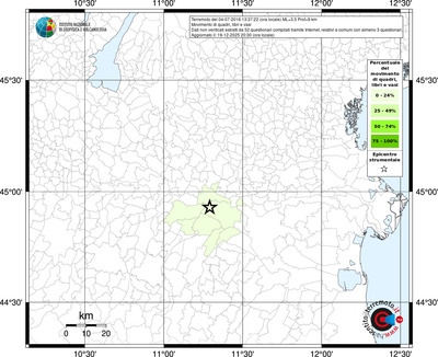 Mappa territorio comunale con almeno 3 questionari