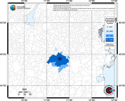 Mappa territorio comunale con almeno 3 questionari
