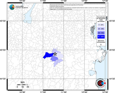 Mappa territorio comunale con almeno 3 questionari