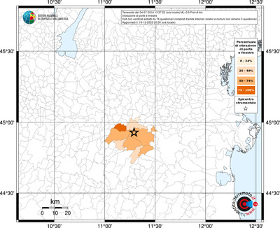 Mappa territorio comunale con almeno 3 questionari