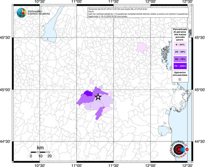 Mappa territorio comunale con almeno 3 questionari