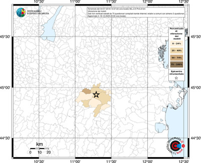 Mappa territorio comunale con almeno 3 questionari
