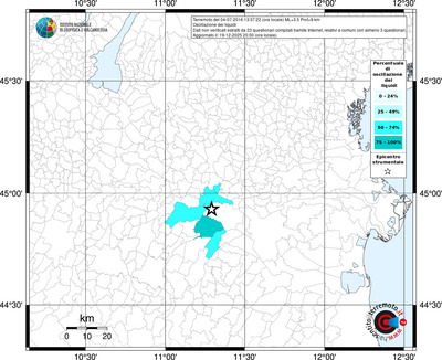 Mappa territorio comunale con almeno 3 questionari