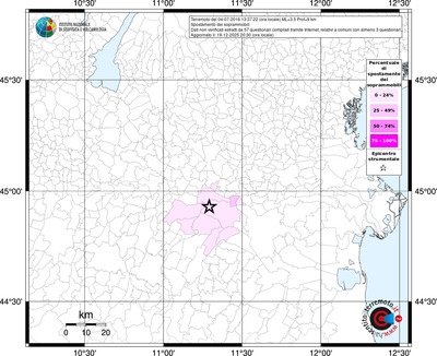 Mappa territorio comunale con almeno 3 questionari