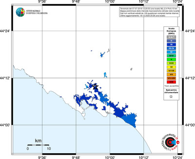 Mappa EMS - territori località