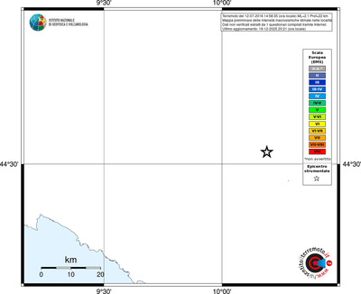 Mappa EMS - territori località