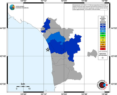 Mappa EMS - territori comuni