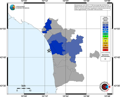 Mappa MCS - territori comuni