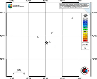 Mappa EMS - territori località