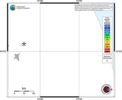 Mappa MCS - territori località