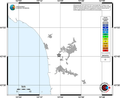 Mappa EMS - territori località