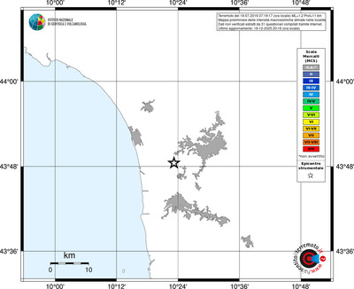 Mappa MCS - territori località