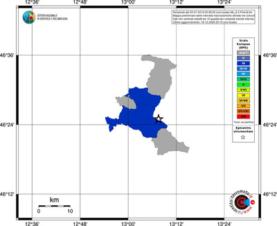 Mappa EMS - territori comuni