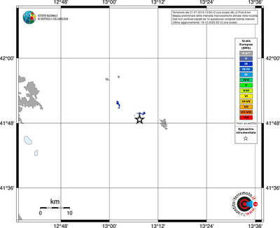 Mappa EMS - territori località