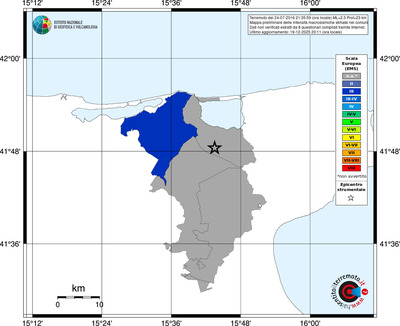 Mappa EMS - territori comuni
