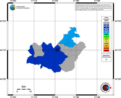 Mappa EMS - territori comuni